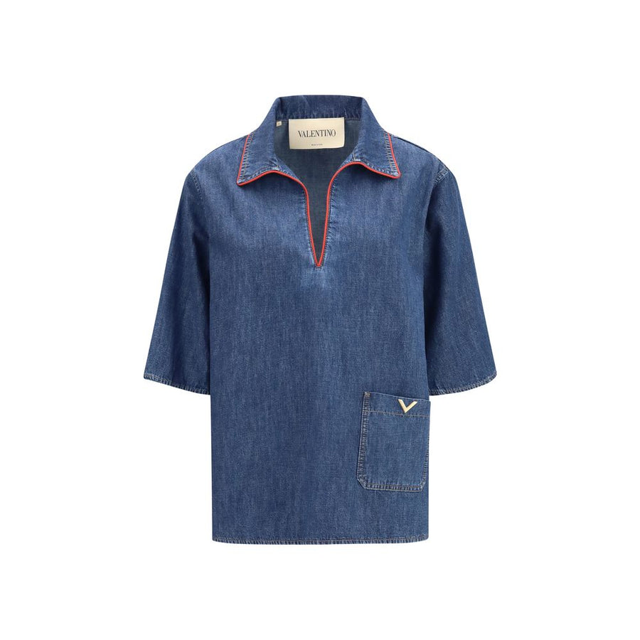 Valentino Garavani 100% Cotton shirt in blue