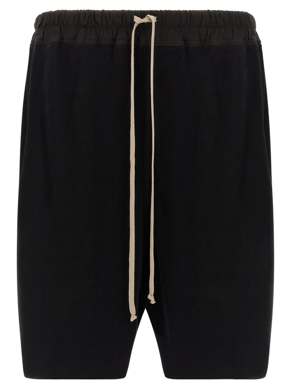 Rick Owens 100% Cotton bermuda shorts in black