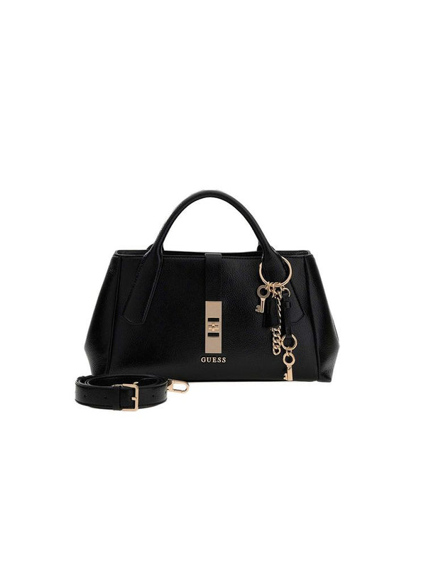 Guess 100% Polyurethane top handle bag in black
