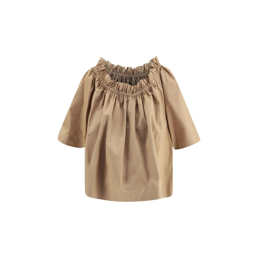 Saint Laurent 100% Cotton blouse in beige