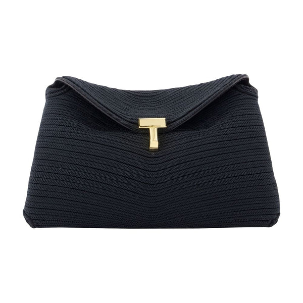 Toteme canvas clutch in black