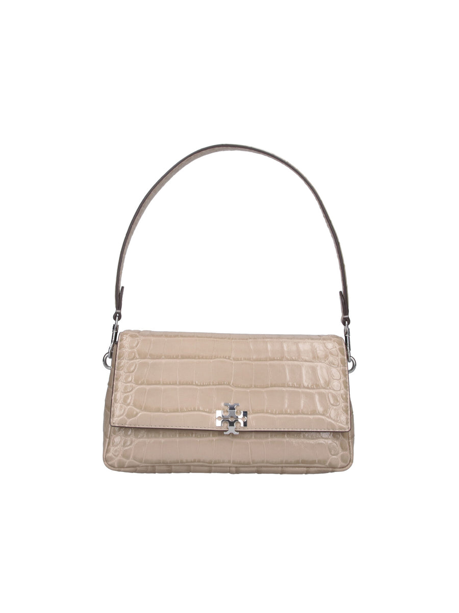 Tory Burch 100% Lamb Leather; Lining: 50% Polyurethane shoulder bag in beige