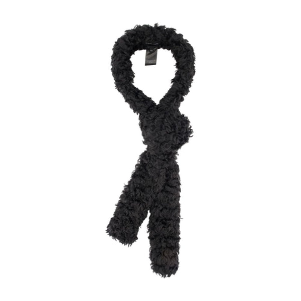 Skinny Scarf - Simone Rocha Faux Fur Black Faux_fur Accessories /