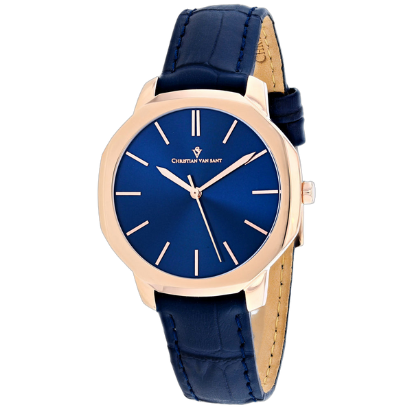 Christian Van Sant Stainless steel case watch in blue