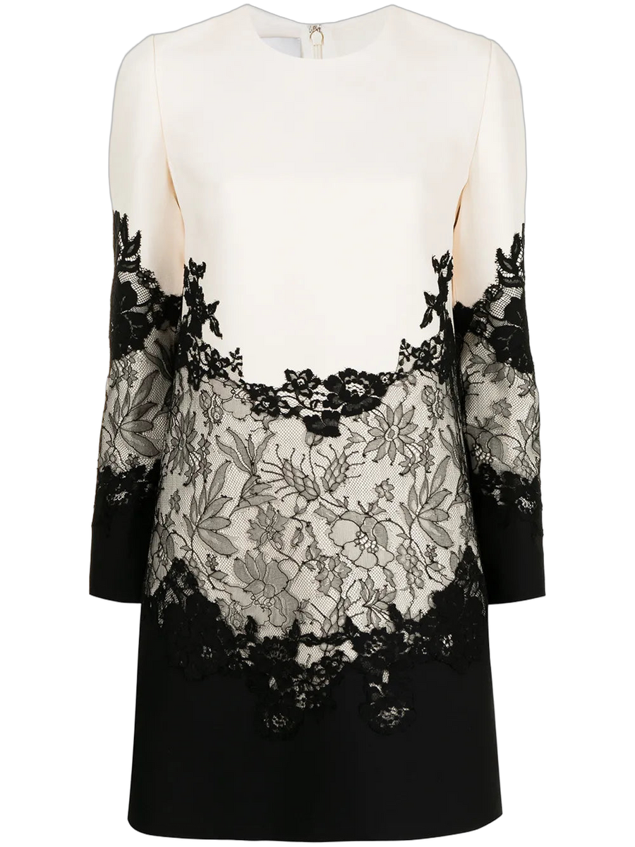 Valentino Wool-silk blend blouse in black