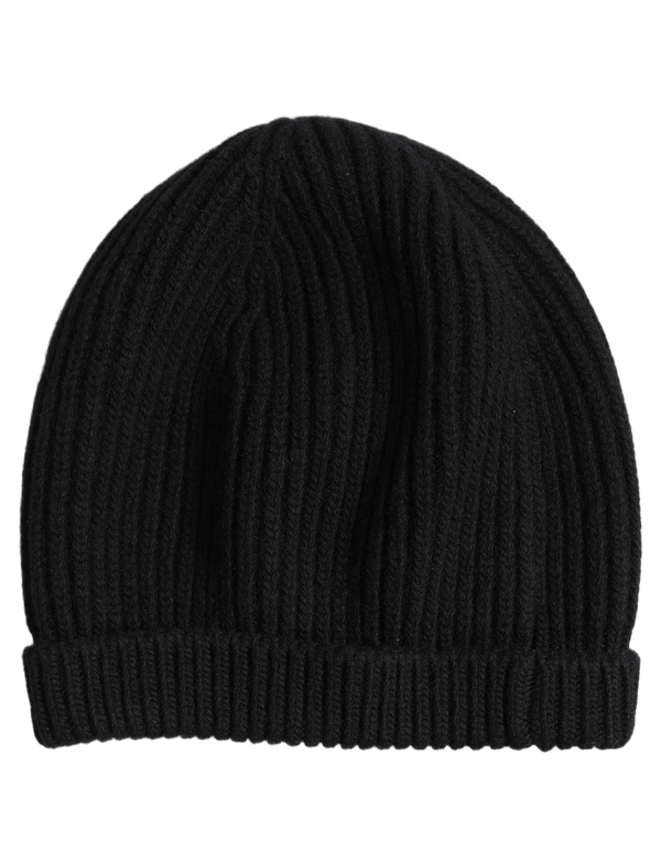 Dolce & Gabbana HAT10071 100% Virgin Wool beanie in black