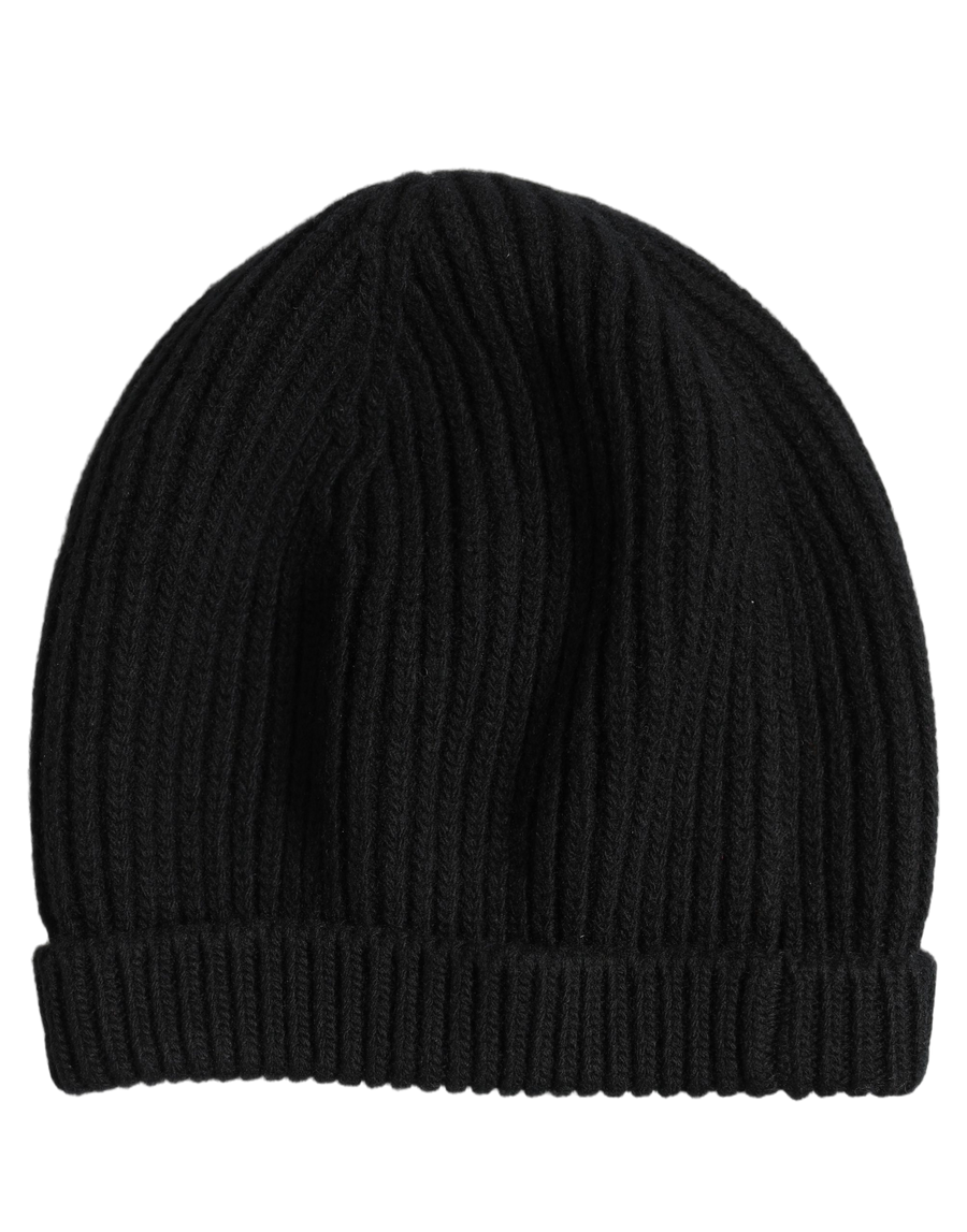 Dolce & Gabbana HAT10071 100% Virgin Wool beanie in black
