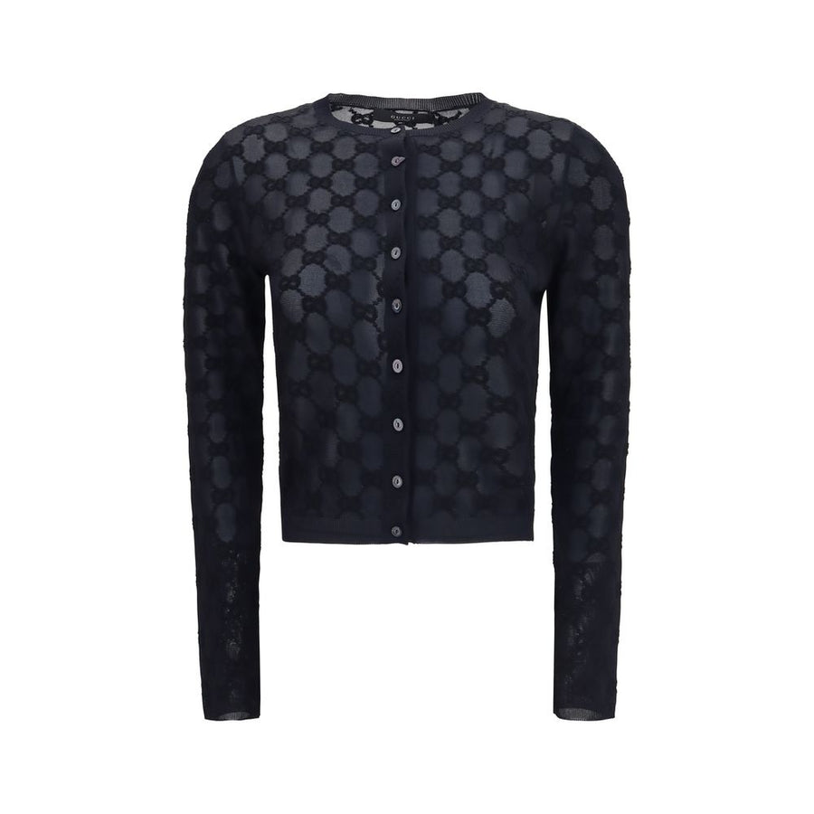Gucci 71% Viscose cardigan in black