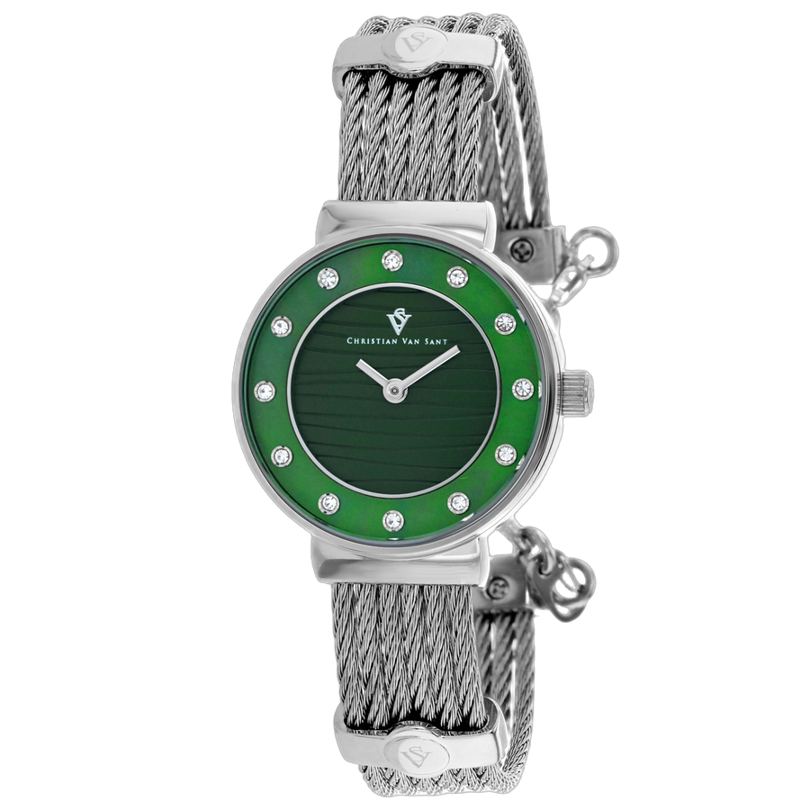 Christian Van Sant watch in green