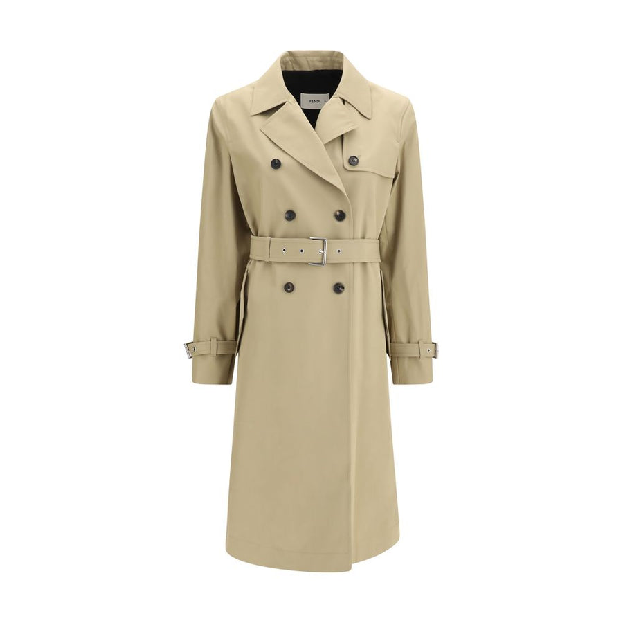 Beige Cotton Coat Clothing