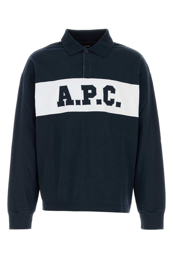 A.P.C. Alexis 100% Cotton polo shirt in navy