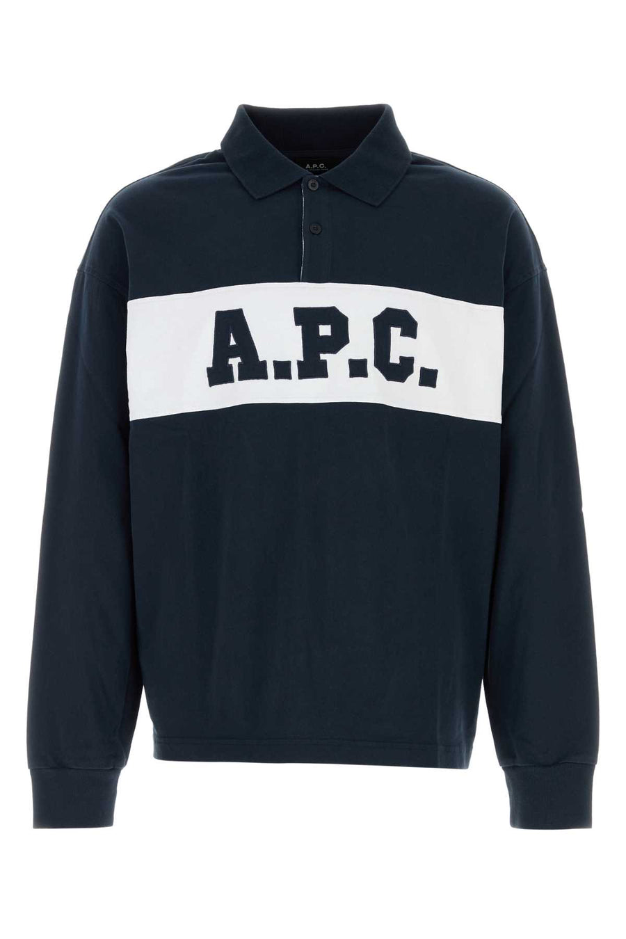 A.P.C. Alexis 100% Cotton polo shirt in navy