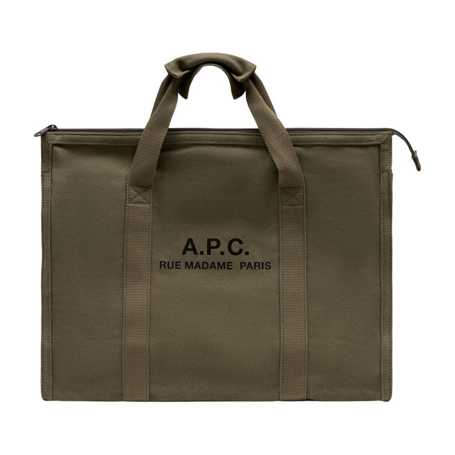 A.P.C. Cotton tote bag in khaki