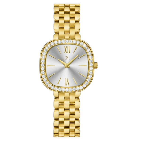 Christian Van Sant Stainless steel case watch in gold