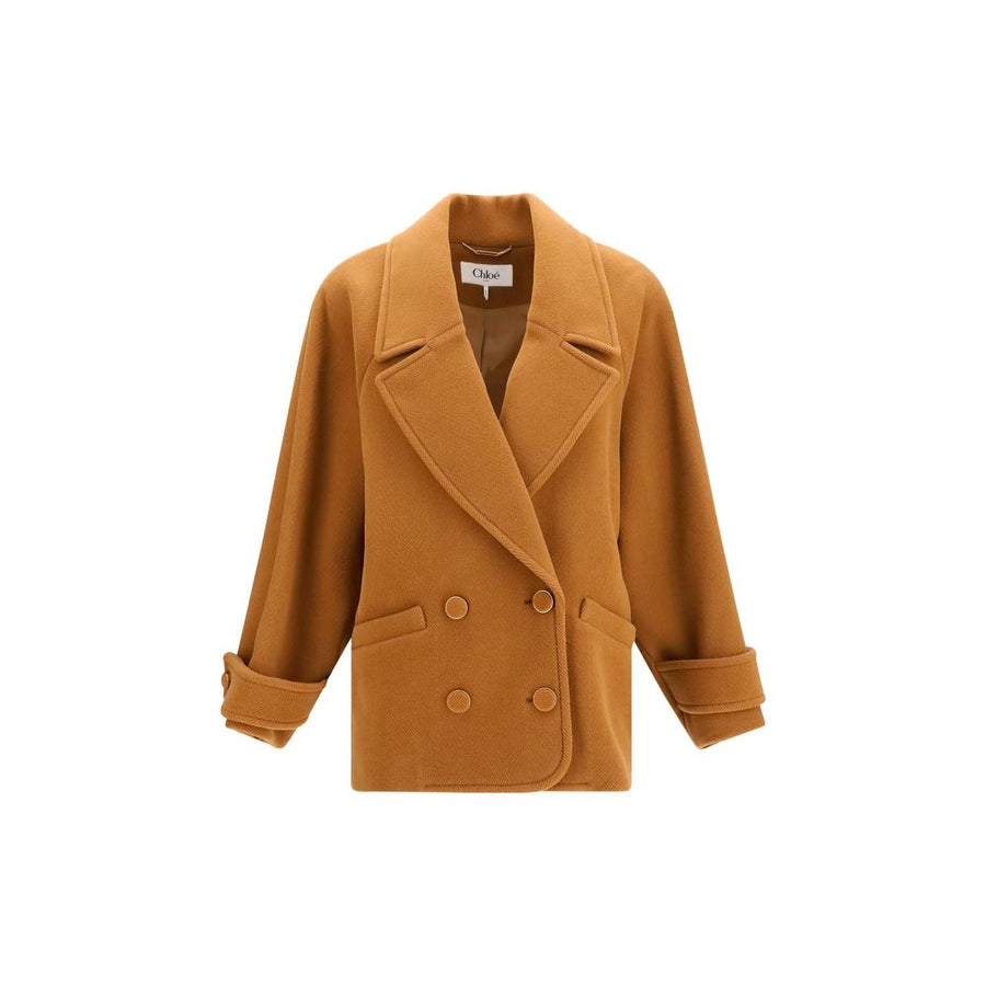 Brown Wool Oves Aries Coat Clothing