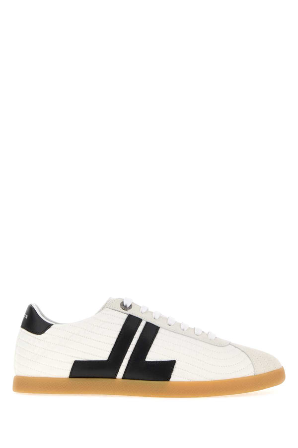Lanvin Glen Canvas (exterior 100%) sneaker in white