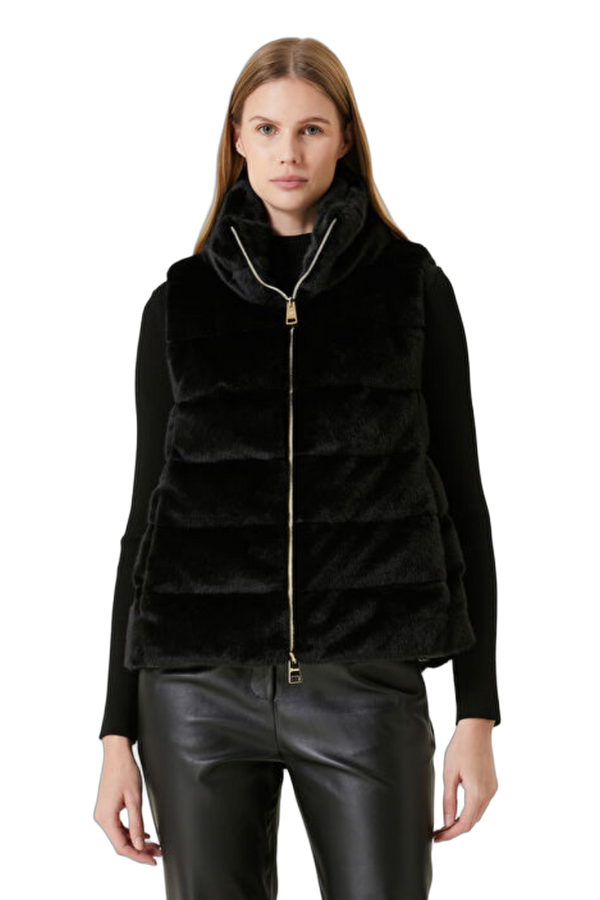 Herno vest in black