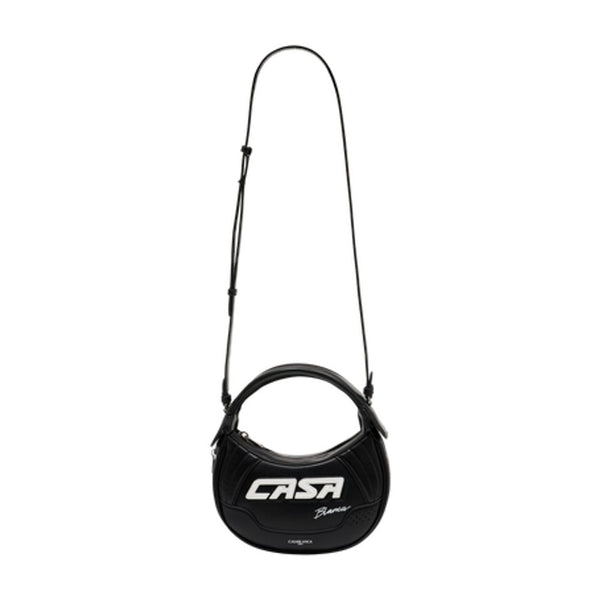 Casablanca Exotic leather shoulder bag in black