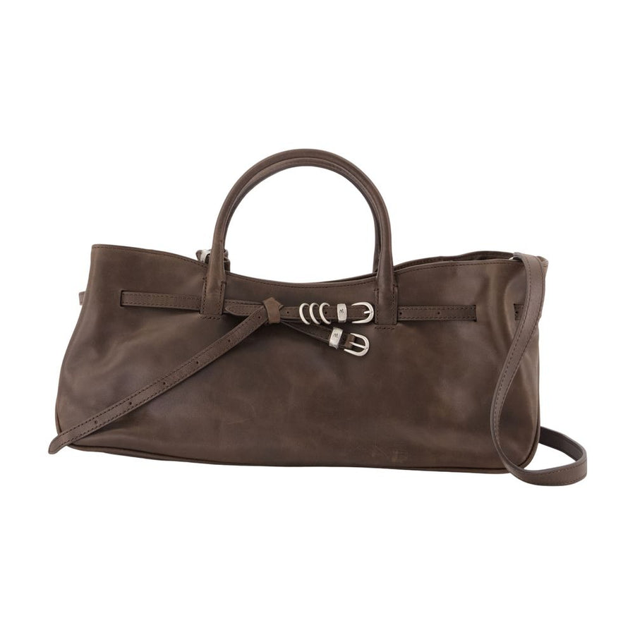 Margesherwood cowhide shoulder bag in brown