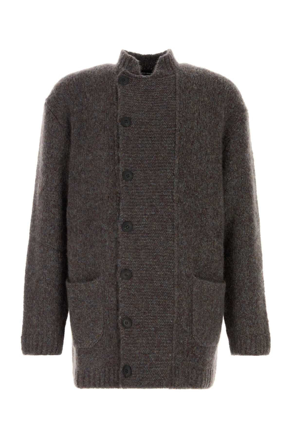Multicolor Cashmere Blend Cardigan Blu/must Exterior: Silk Giacche E Gilet