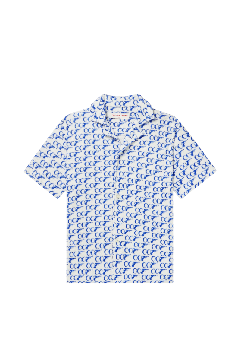 Orlebar Brown 100% Organic Cotton shirt in blue