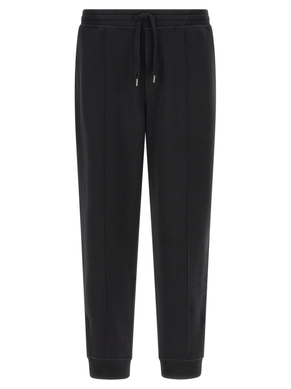 Brunello Cucinelli 65% cotton joggers in black