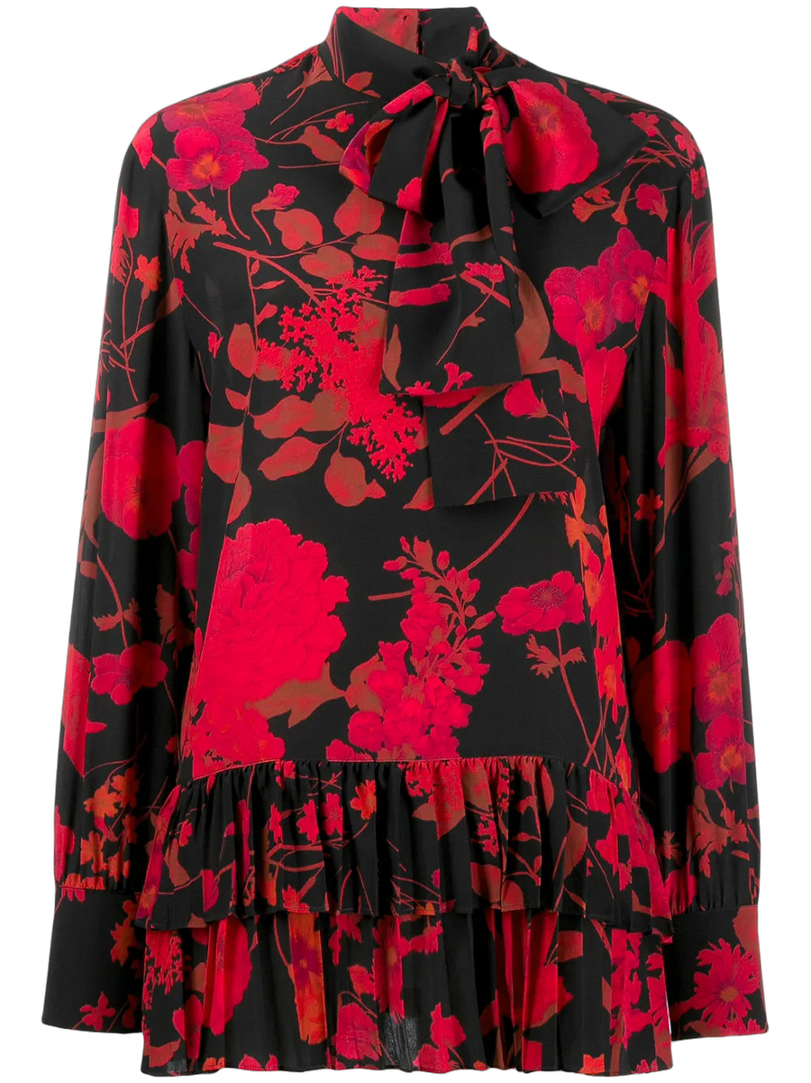 Valentino silk blouse in black