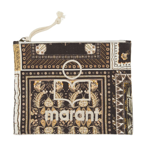 Isabel Marant Cotton clutch in black
