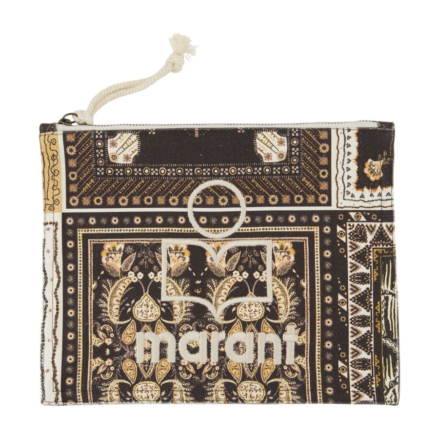 Isabel Marant Cotton clutch in black