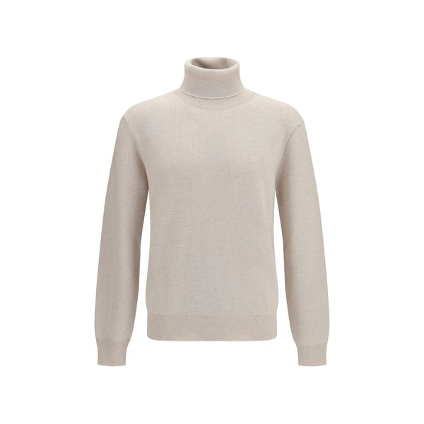 Beige Cashmere Turtleneck Clothing