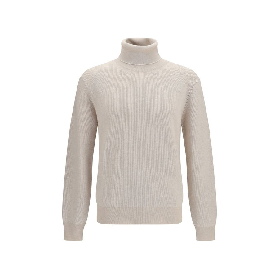 Beige Cashmere Turtleneck Clothing