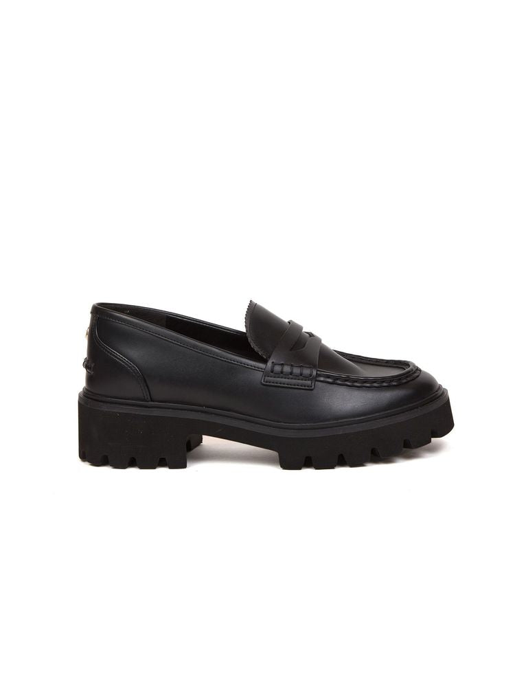 Michael Kors Leather upper loafer in black