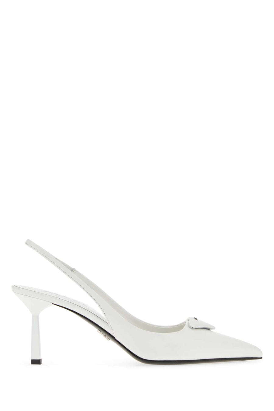 White Leather Pumps Bianco Scarpe Con Tacco