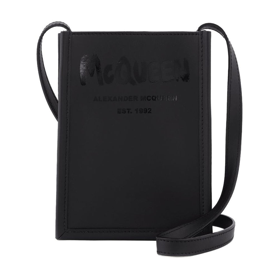 Alexander McQueen Leather crossbody bag in black