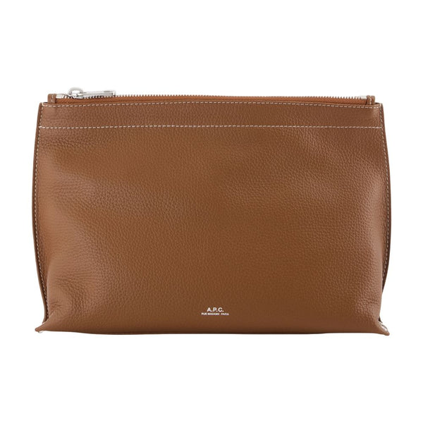 Neige Clou Vanity Case - A.p.c. Leather Brown Cowhide Accessories / Vanity-case