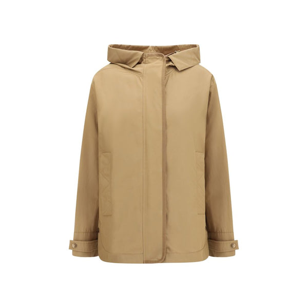 Moncler 100% Polyamide coat in beige