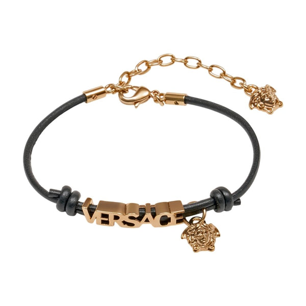 Versace metal bracelet in black