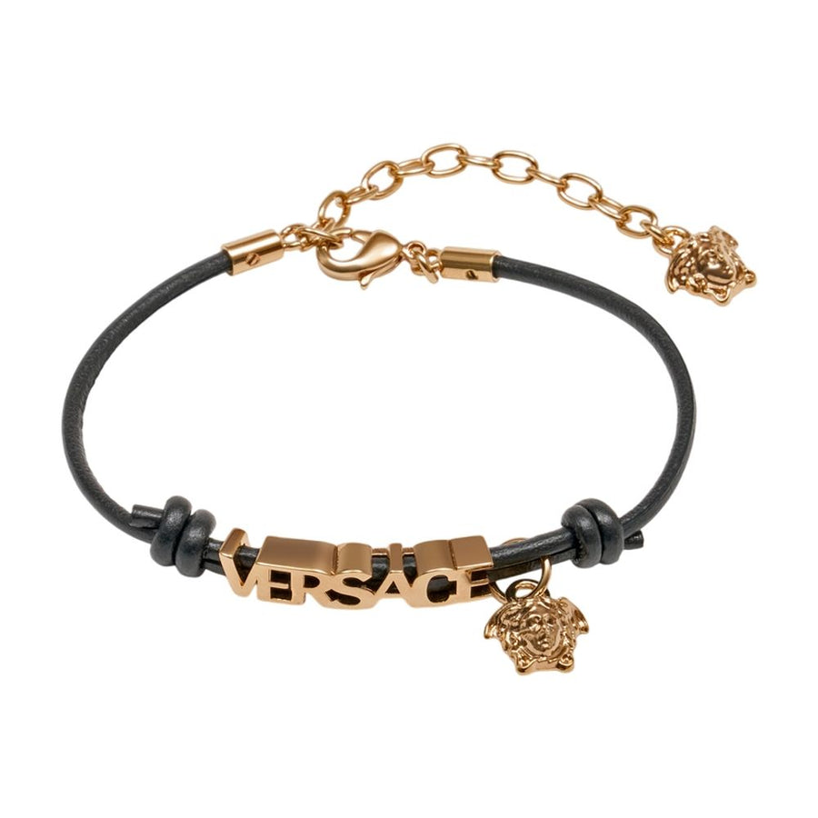 Versace metal bracelet in black