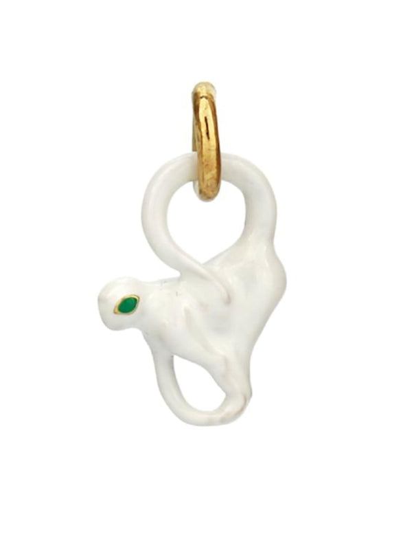 Bottega Veneta Silver charm in white