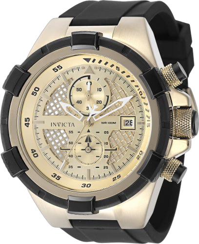 Invicta Stainless steel case watch in gold