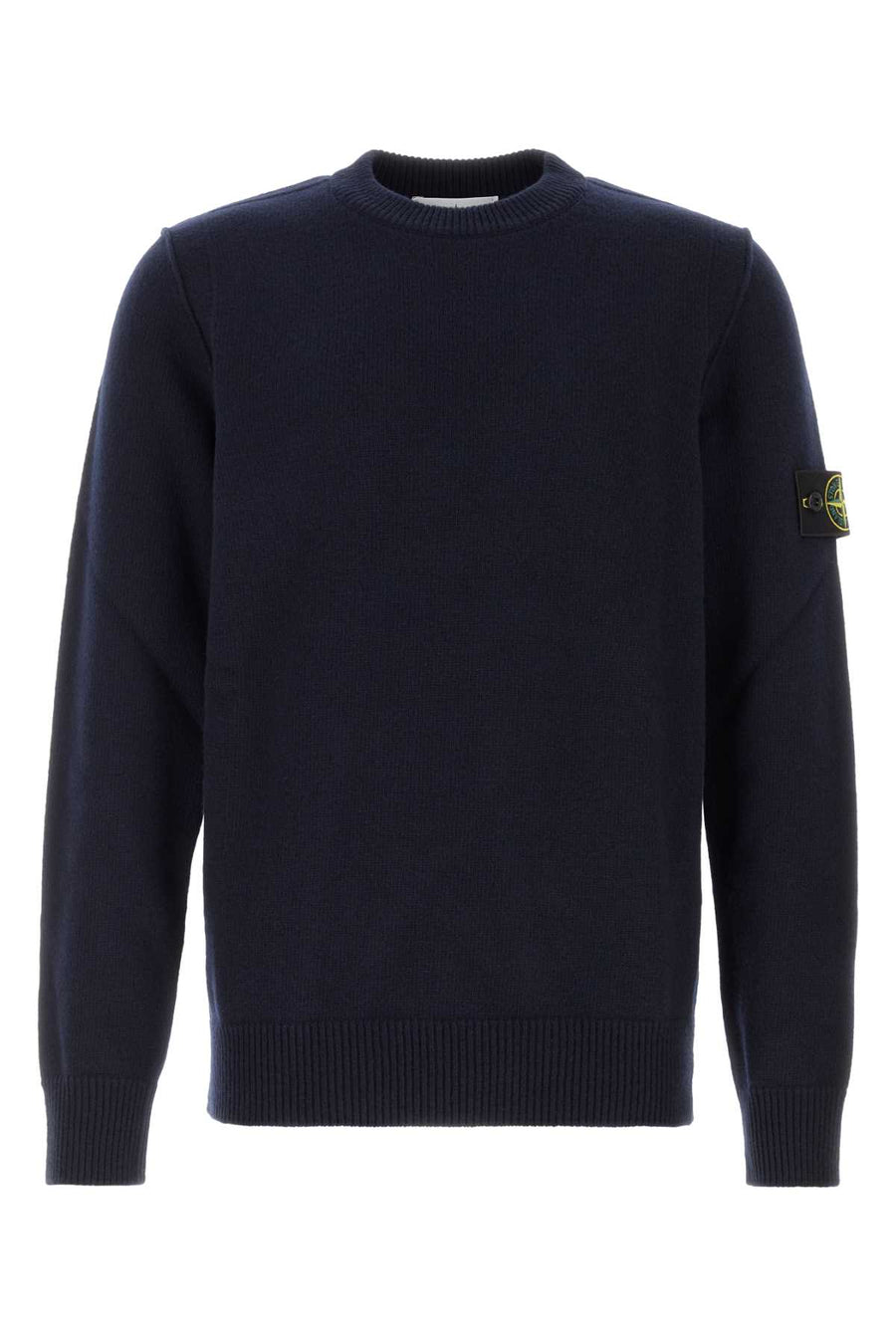 Midnight Blue Wool Blend Sweater Navy Exterior: Virgin Nylon Maglieria