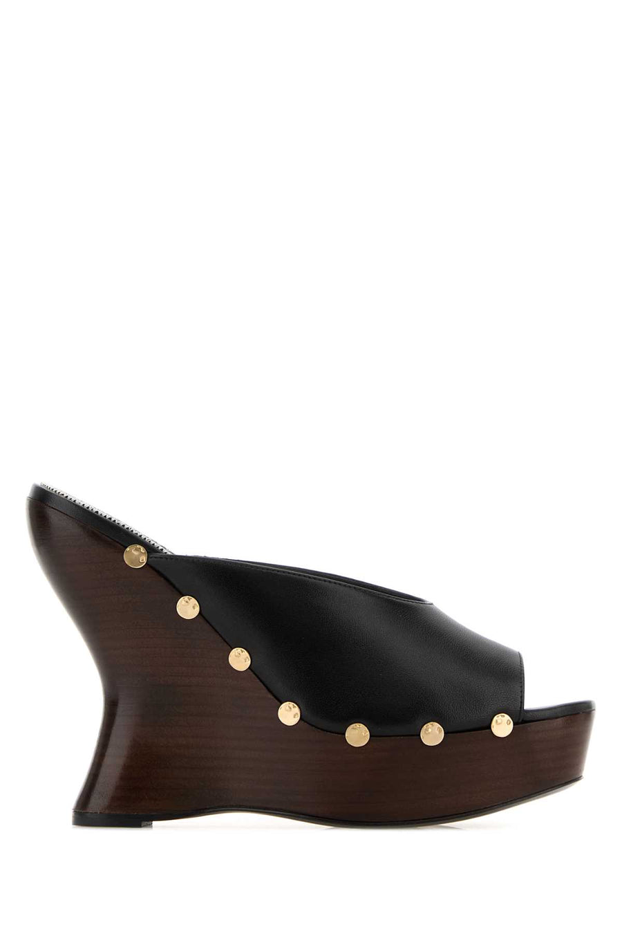 Magda Butrym Exterior: 100% Nappa leather wedge sandal in black