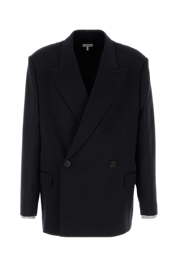 Loewe Breasted Exterior: 98% Wool blazer in navy