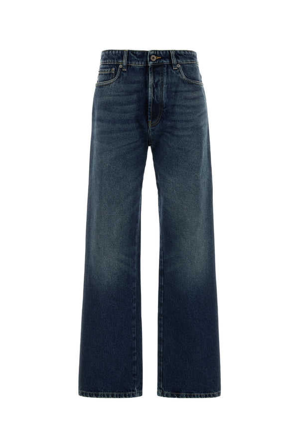 Denim Jeans Bleu Exterior: Cotton
