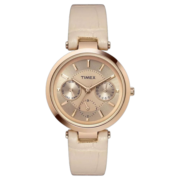 Timex Brass case watch in rose gold
