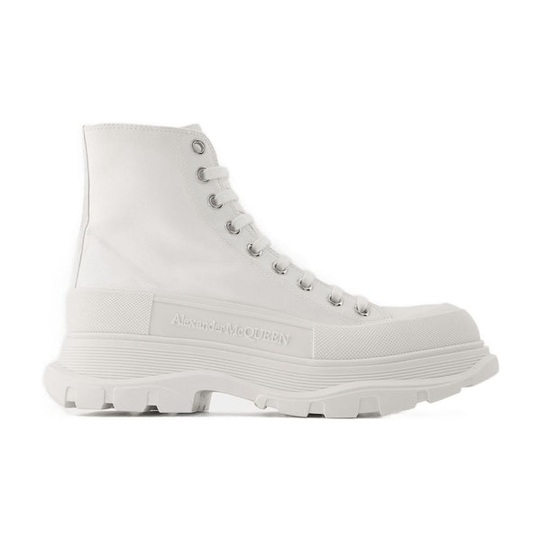 Alexander McQueen Leather sneakers in white