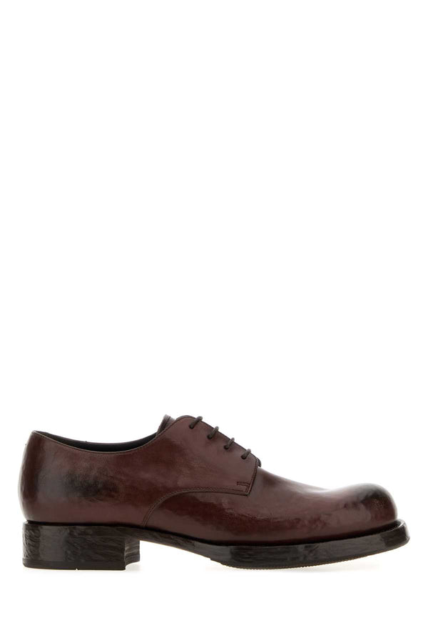 Prada 100% Vitello oxford in brown