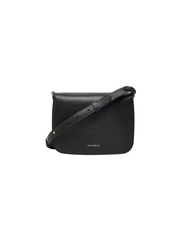 Coccinelle Shoulder Bag Black Grained Leather / Crossbody-bags