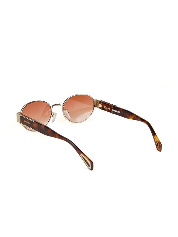 Zadig & Voltaire SZV504 Stainless Steel frame with acetate arms; CR-39 lenses sunglasses in gold