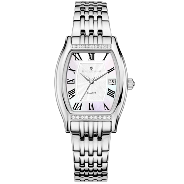 Christian Van Sant Stainless steel case watch in silver